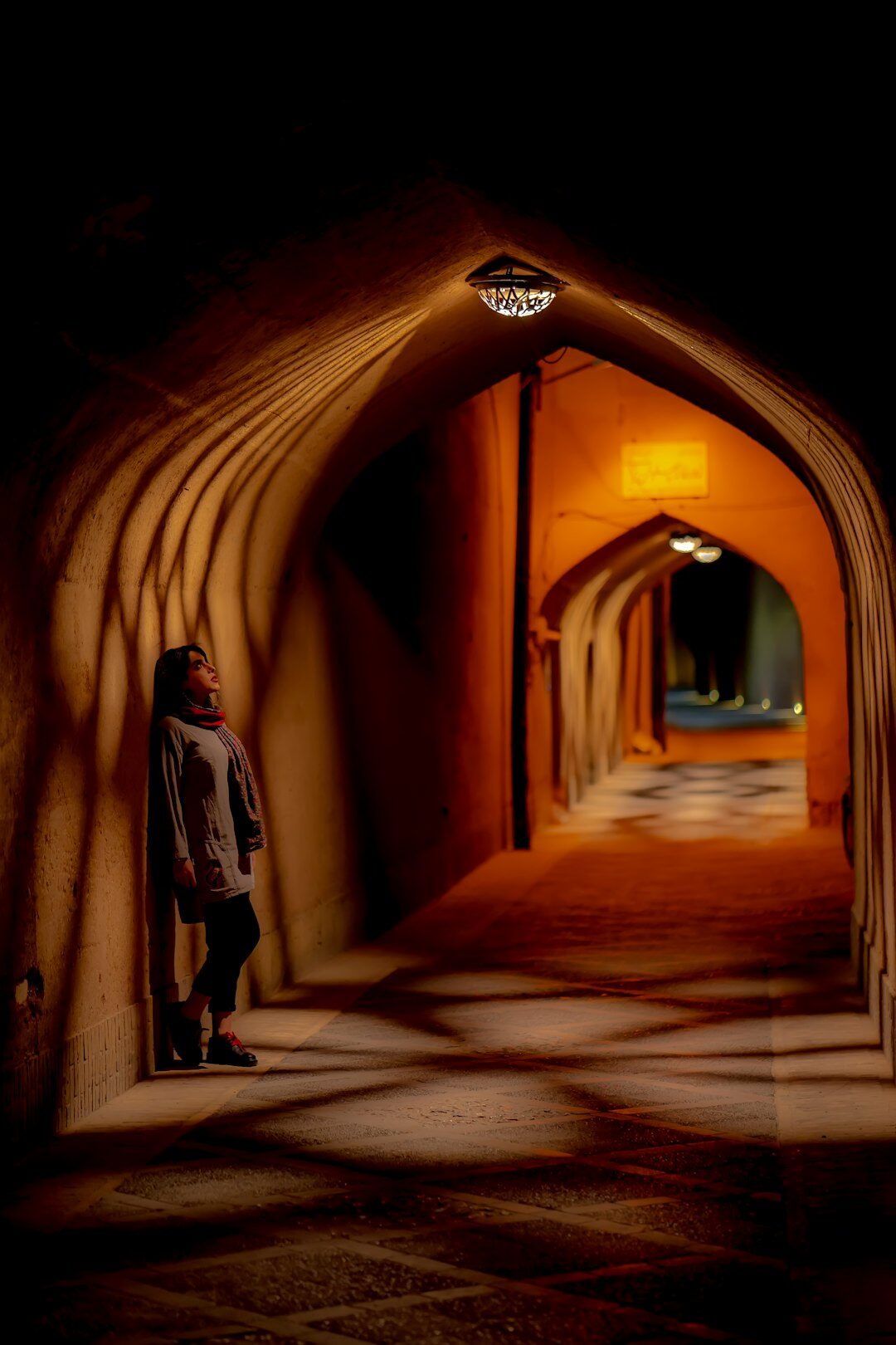 shadowy figure in alley